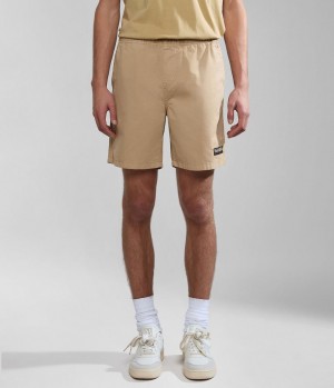 Pánské Kraťasy Napapijri Boyd Bermuda Shorts Béžový | 07HRGLTMX