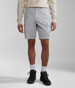 Pánské Kraťasy Napapijri Deline Bermuda Shorts Světle Šedé | 86AMNIEZY