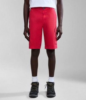 Pánské Kraťasy Napapijri Horton Bermuda Shorts Červené | 74MJUWDBQ