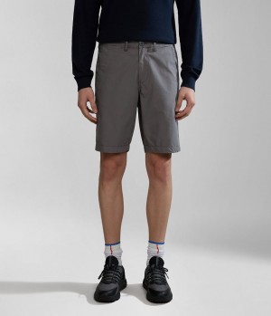 Pánské Kraťasy Napapijri Nakuru Bermuda Shorts Šedé | 41ABSCQJI