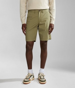 Pánské Kraťasy Napapijri Nakuru Bermuda Shorts Zelene | 51EZCOYKL