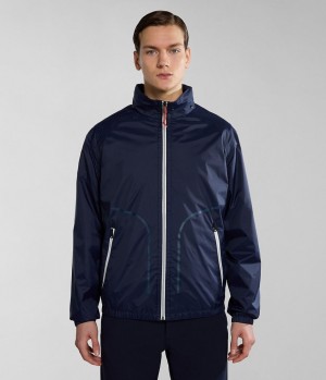 Pánské Lightweight Jackets Napapijri Cloudy Windbreaker Tmavě Blankyt | 69AQXRMDV