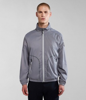 Pánské Lightweight Jackets Napapijri Cloudy Windbreaker Šedé | 08QCFMVBU
