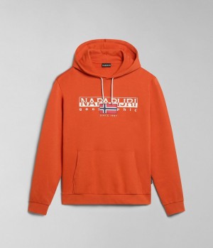 Pánské Mikina s Kapucí Napapijri Aylmer Hoodie Oranžové | 85YTMRLSD