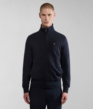 Pánské Mikiny Napapijri Balis Full-Zip Summer Sweatshirt Černé | 85ERPUGBX