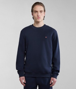 Pánské Mikiny Napapijri Balis Summer Sweatshirt Tmavě Blankyt | 02ZXLATPY
