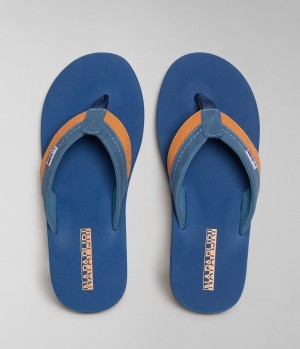 Pánské Nazouváky Napapijri Elm Flip-Flops Tmavě Blankyt | 19LTCPGYS