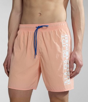 Pánské Plavky Napapijri Box Swimming Trunks Růžové | 76MXFHZUO