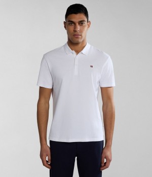 Pánské Polo Triko Napapijri Ealis Short Sleeve Polo Shirt Bílé | 58WDSPBIG