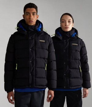 Pánské Puffer Bunda Napapijri Rick Puffer Jacket Černé | 28DETYXOL