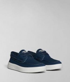 Pánské Sportovní Boty Napapijri Bark Canvas Shoes Tmavě Blankyt | 74XVKUCPR