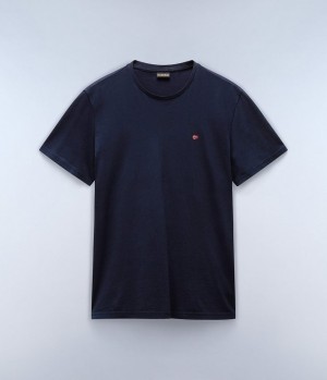 Pánské Tričko Napapijri Salis Short Sleeve T-Shirt Tmavě Blankyt | 97XQGWYNV