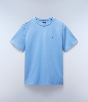 Pánské Tričko Napapijri Salis Short Sleeve T-Shirt Blankyt Šedé | 48VTFIBRX