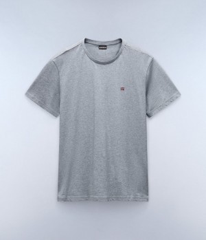 Pánské Tričko Napapijri Salis Short Sleeve T-Shirt Šedé | 53GKJRLHF
