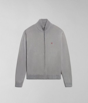 Pánské Zip Jumpers Napapijri Decatur Full-Zip Jumper Šedé | 40CKRMODI