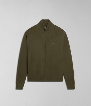 Pánské Zip Jumpers Napapijri Decatur Full-Zip Jumper Zelene | 79QZOWALR
