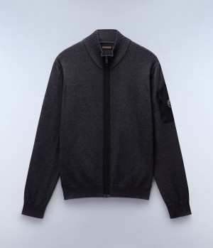 Pánské Zip Jumpers Napapijri Gardy Full-Zip Jumper Černé | 01OXCBRZG